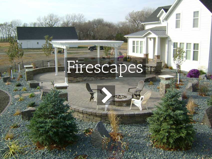 Landscaping in Fargo ND with Fire Pits, Fire Tables, and other Fire Features by Oasis Landscapes