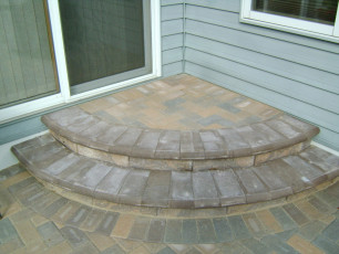 paver stairs in west fargo by oasis landscapes
