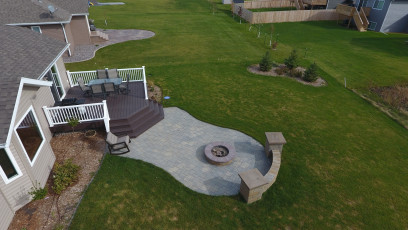 Paver Patio by Oasis Landscapes in Fargo
