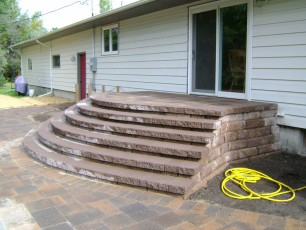 hardscape stair system by oasis landscapes