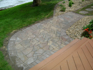 small paver patio by oasis landscapes