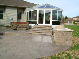 patio is fargo with gazebo sun room by oasis landscapes