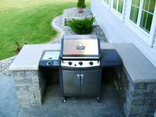 Simple Grilling Station is Fargo by Oasis Landscapes