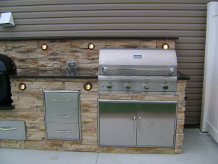 Sweet Grilling Station in Fargo, ND installed by Oasis Landscapes
