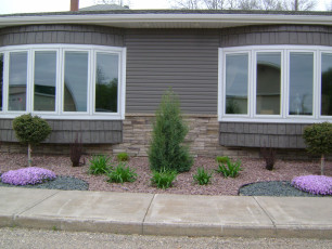 Great landscaping installed by Oasis in Fargo
