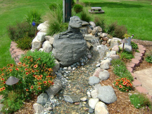 Landscape with Bubbling Brook in West Fargo